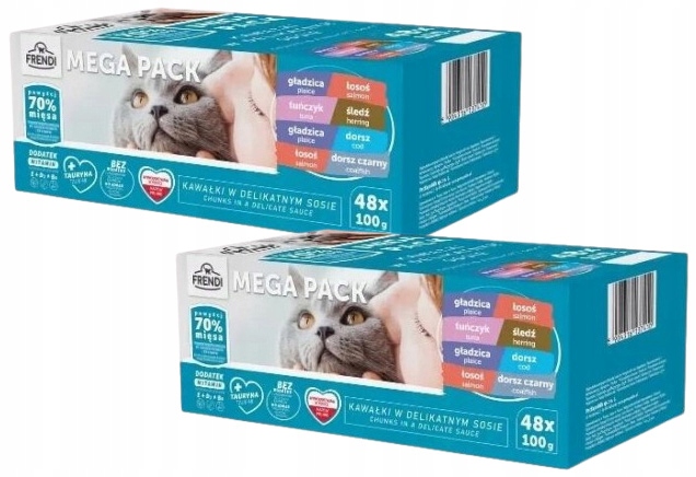Frendi Karma Mokra Dla Kota Saszetki Rybne Smaki MIX 96x100g