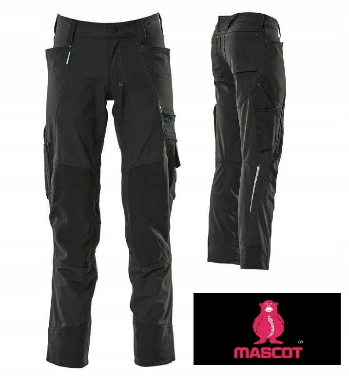 Spodnie robocze Lekkie I Elastyczne Mascot Advanced 17179 czarne r.58