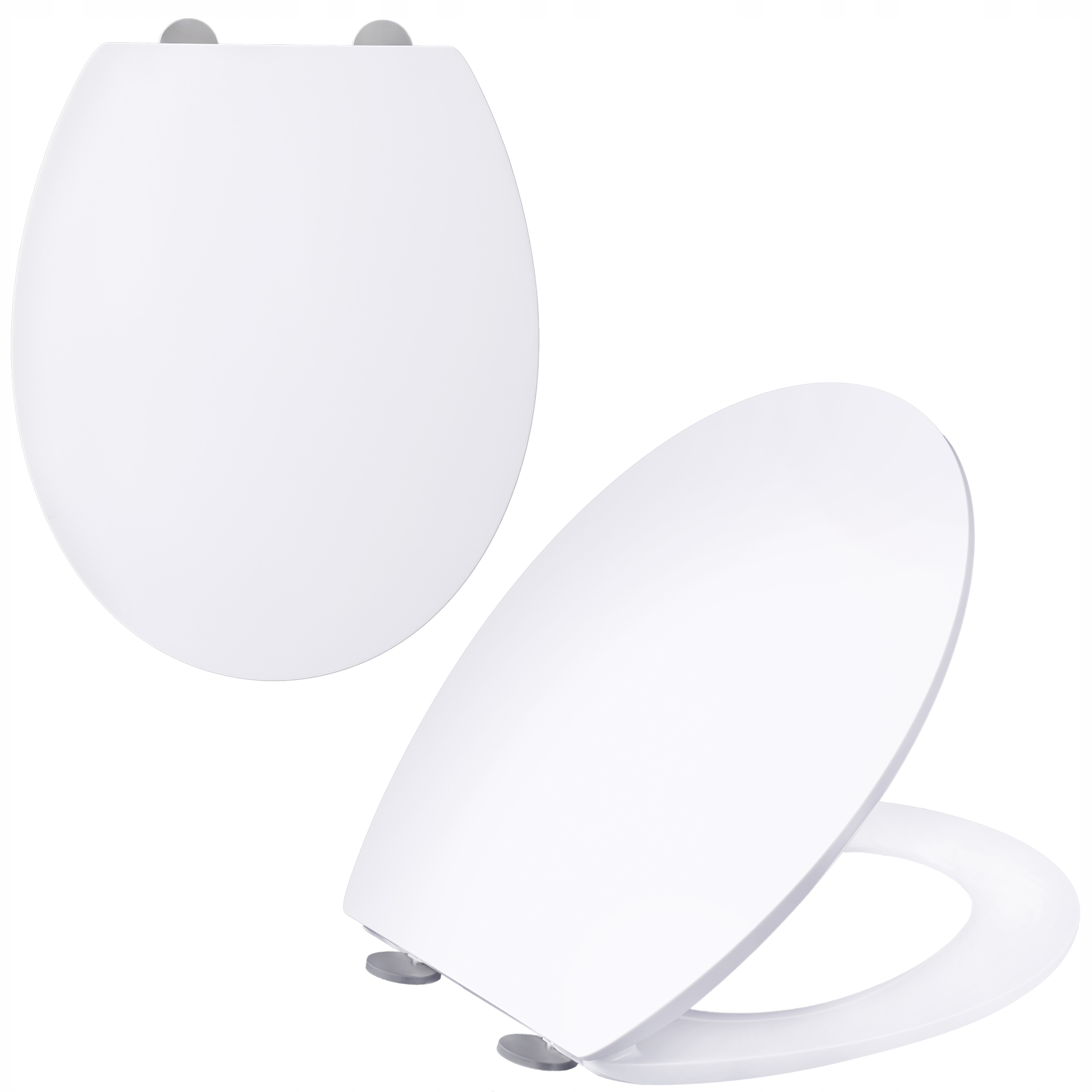 Wc Sedátko Bílé Slim Duroplast S Pomalým Sklápěním, Odnímatelné Záchodové Sedátko