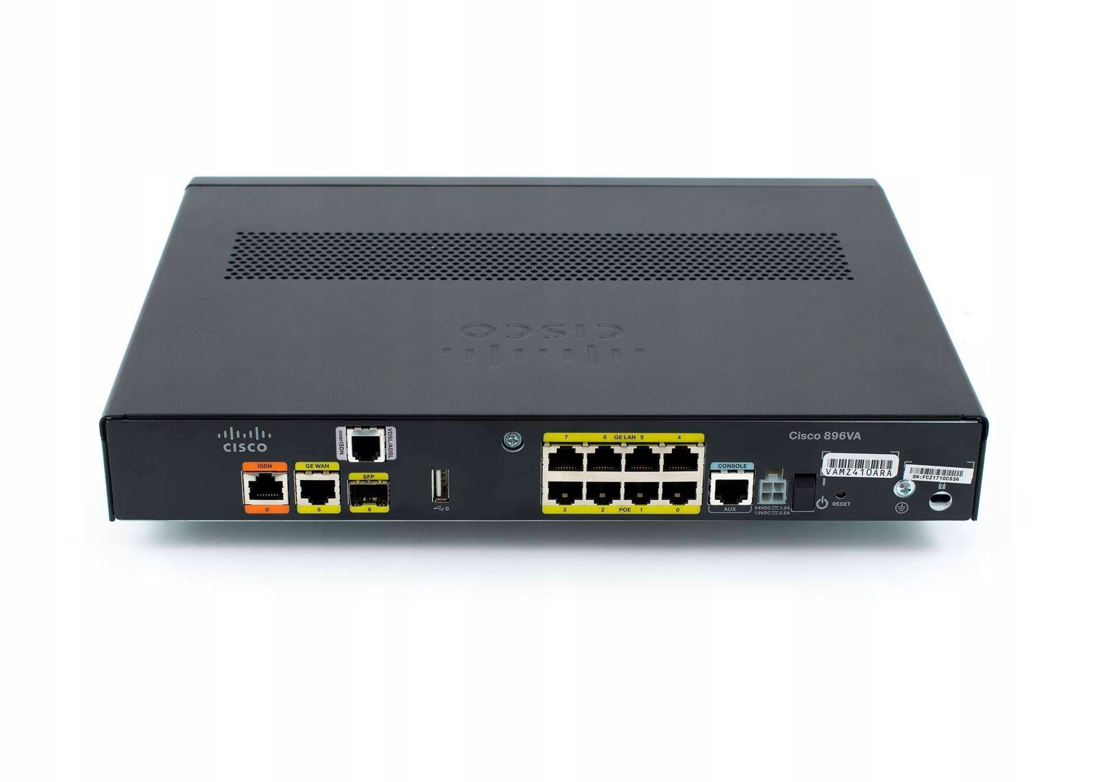 C896VA-K9 1x1GE RJ45/SFP Combo VDSL/ADSL2+ AnnexB Switch 8x1G RJ45 Security Model C896VA-K9