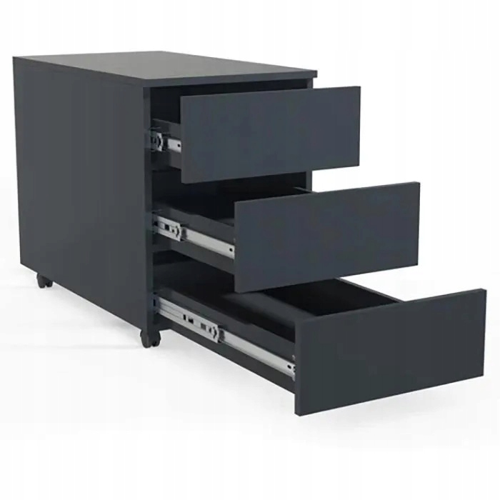 Szafka regał półka z szufladami na kółkach biuro salon szuflada kasetowa