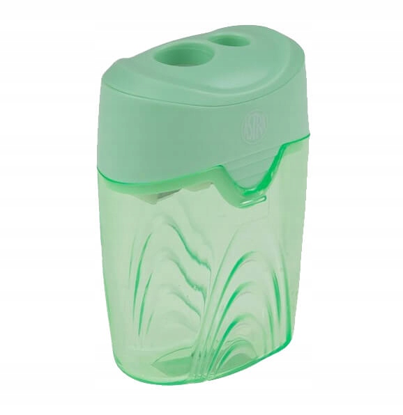 

Temperówka podwójna z pojemnikiem Astra zielona