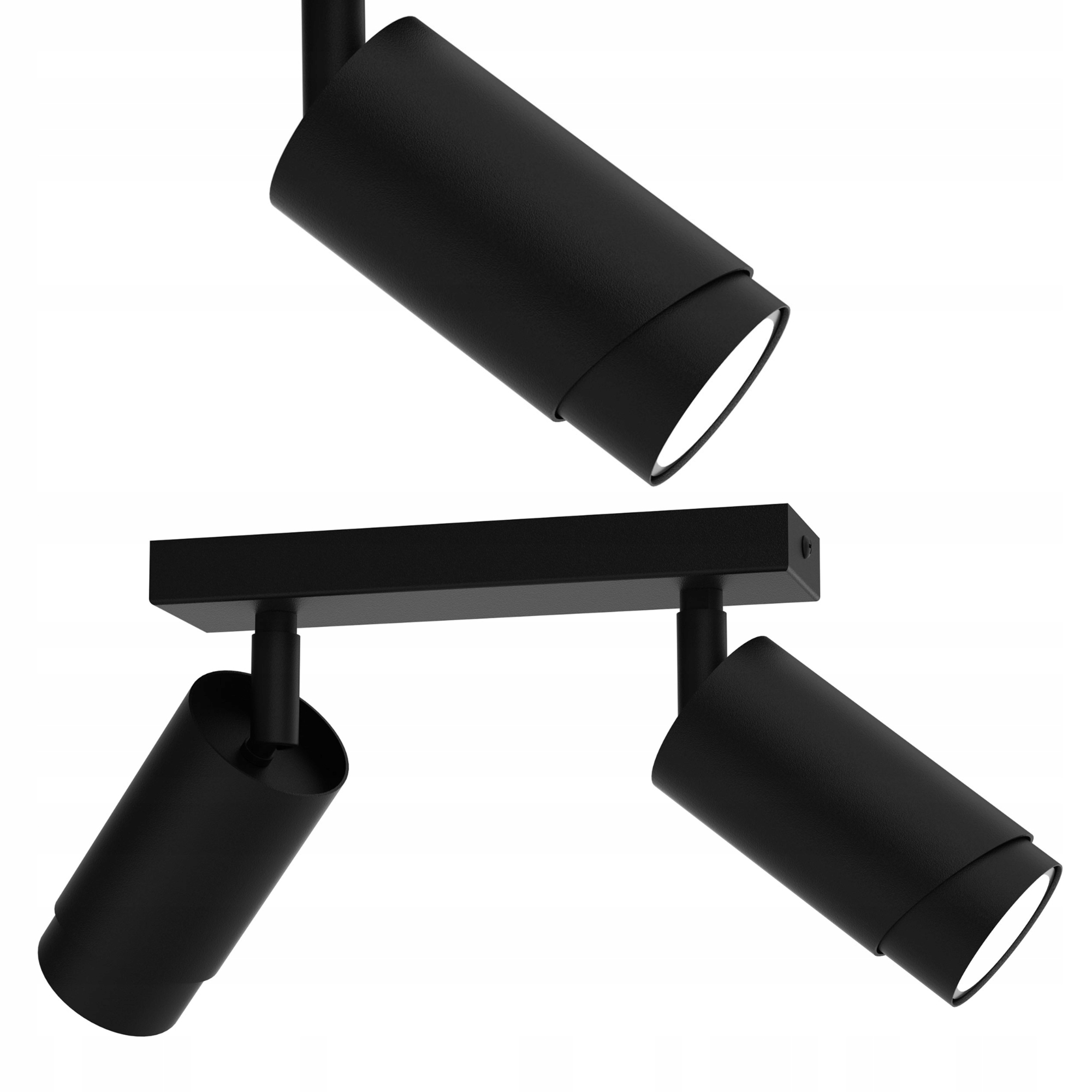 Stropní Svítidlo Reflektor Spot Černá Nastavitelná Led GU10 Polská Lampa