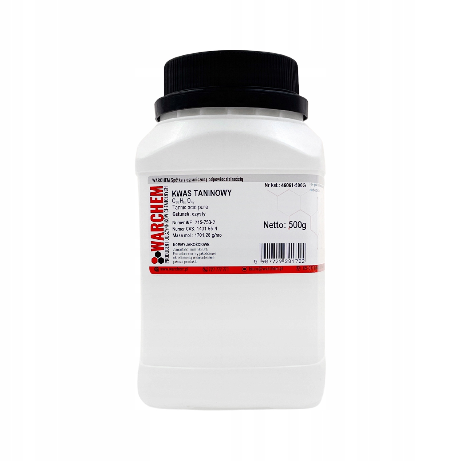 Kwas Taninowy czysty 500g