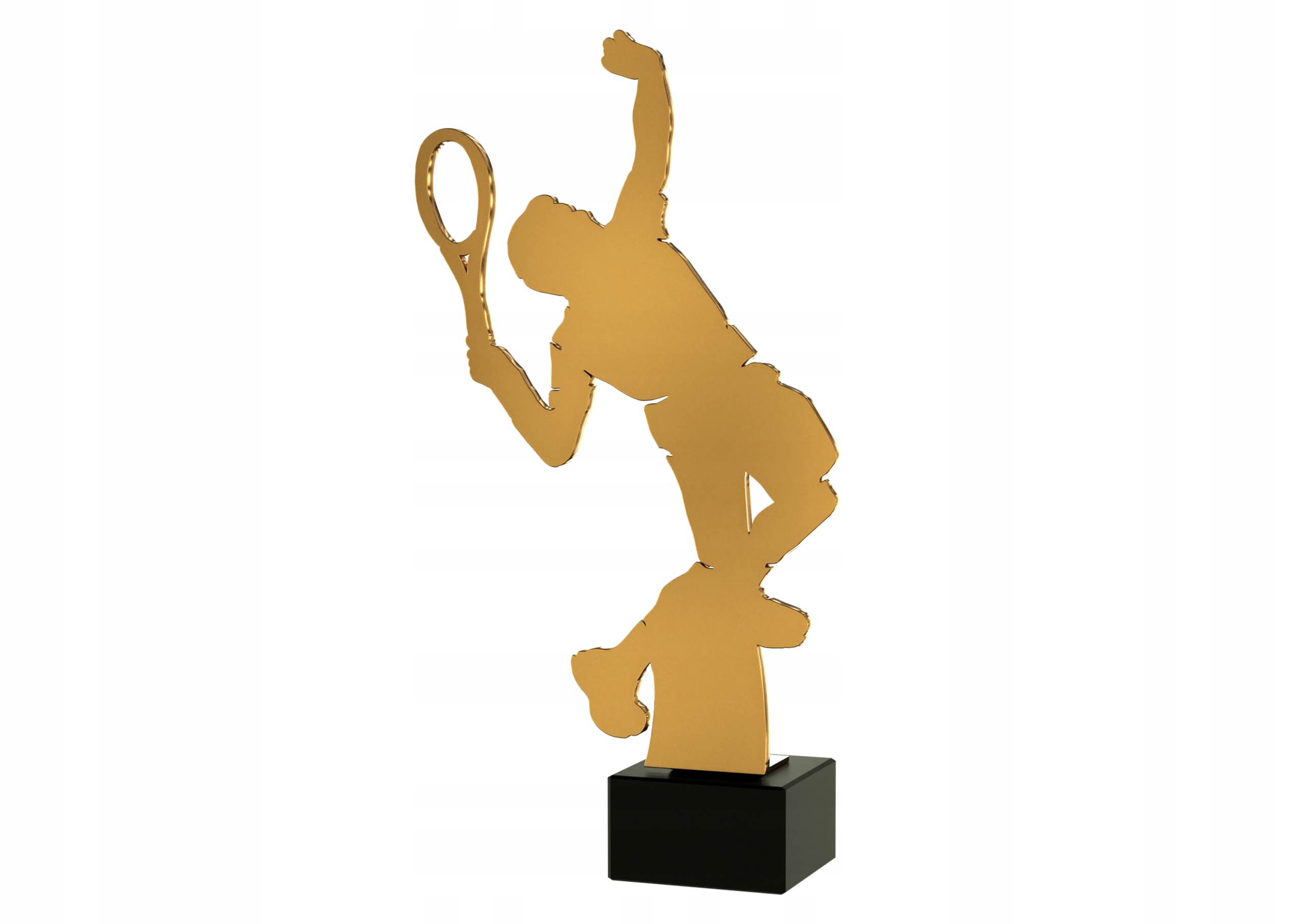 Puchar Figurka Puchar Statuetka metalowa Tenis ziemny 21 cm grawer