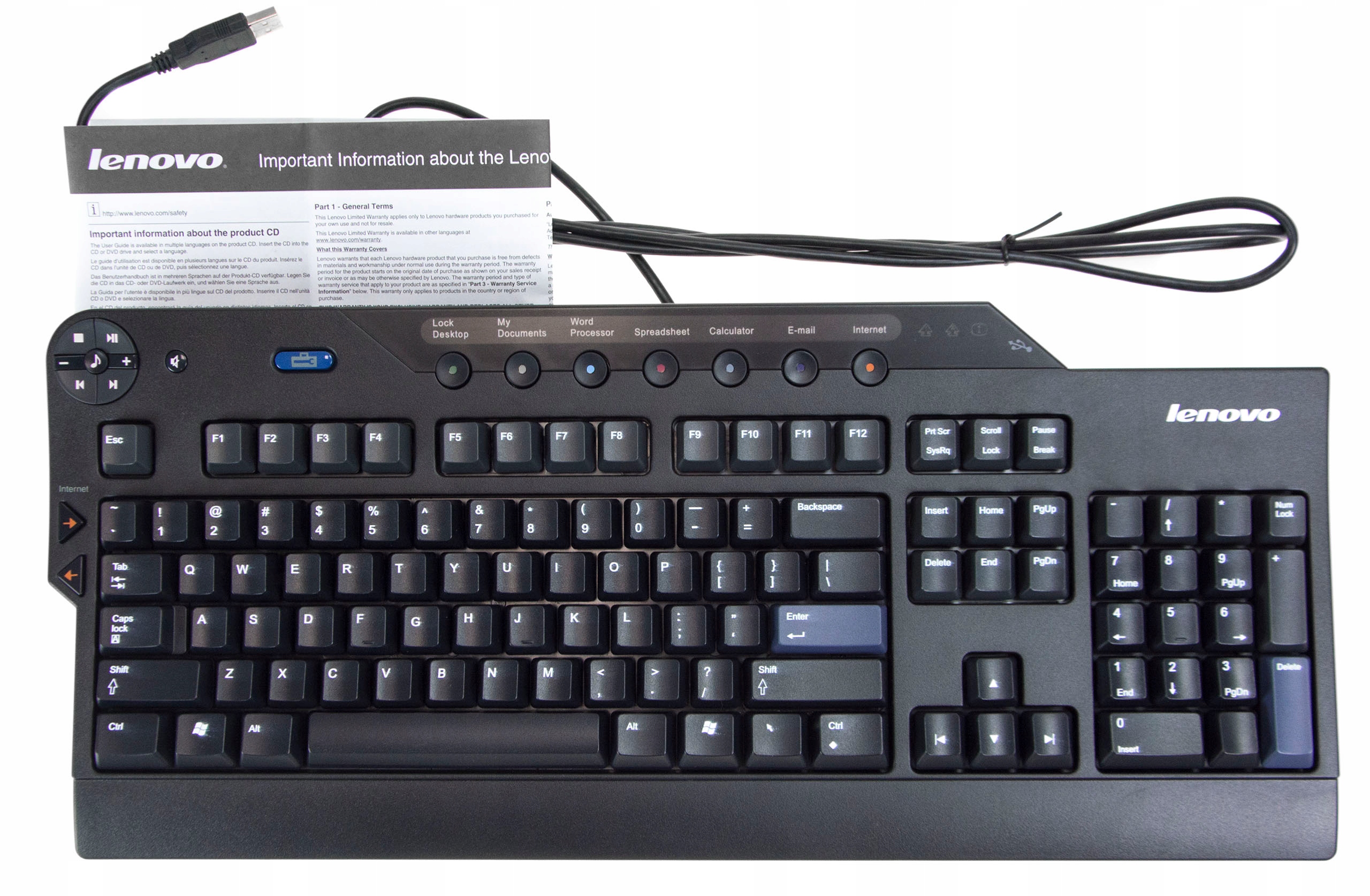 

Klawiatura Gamingowa Lenovo SK-8815 Multimedialna