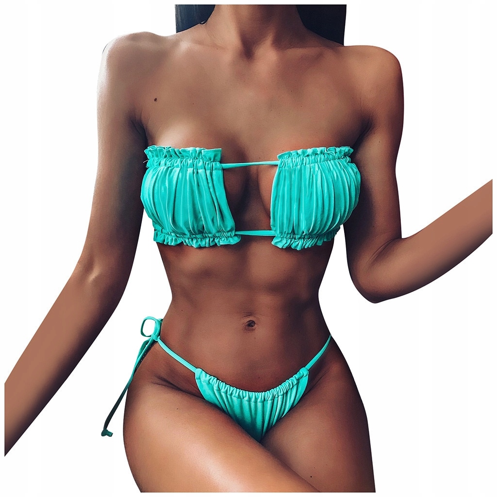 

Strój Kąpielowy Bikini Pushup Stringi Brazylijskie