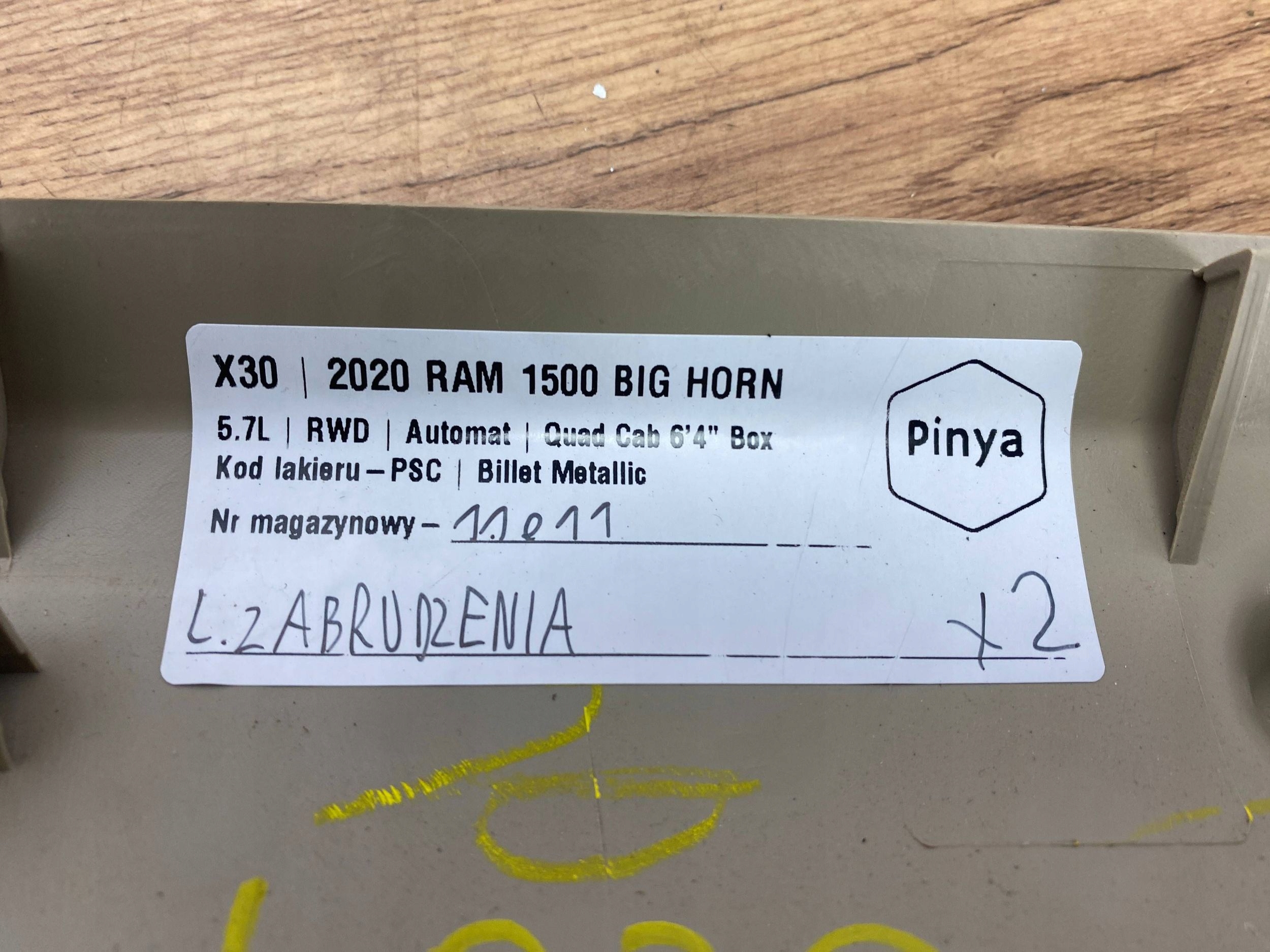 Blende Abdeckung slupka A Dodge Ram 1500 2019+