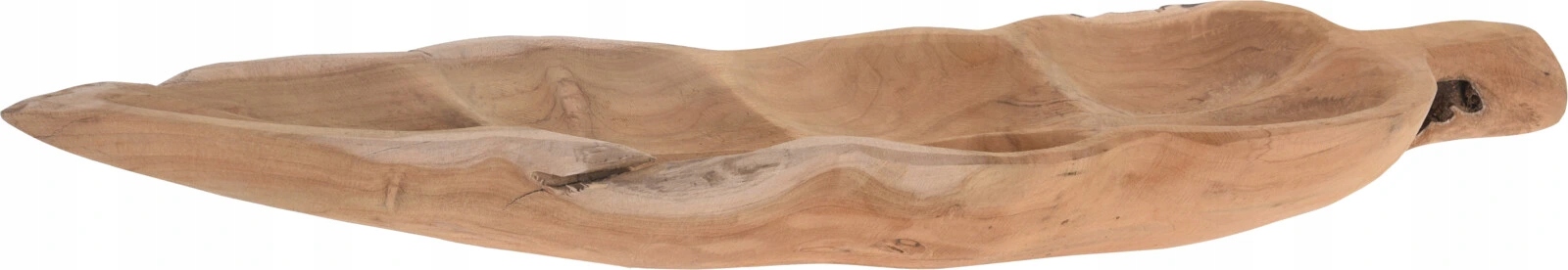 Dřevěná dekorační mísa Leaf, 60cm, teak