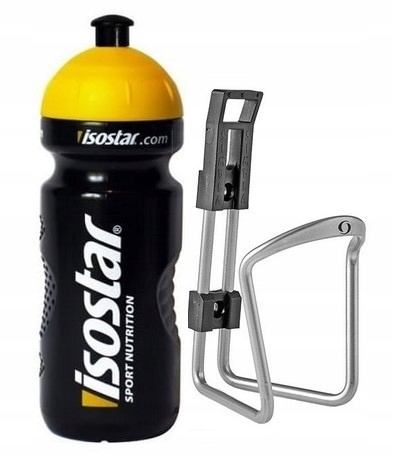 

Zestaw Koszyk Uchwyt Alustar Bidon Isostar Black