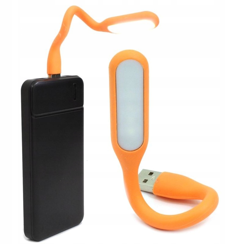 Lampka LED USB mała do Laptopa Silikonowa pomara Producent nieznany producent