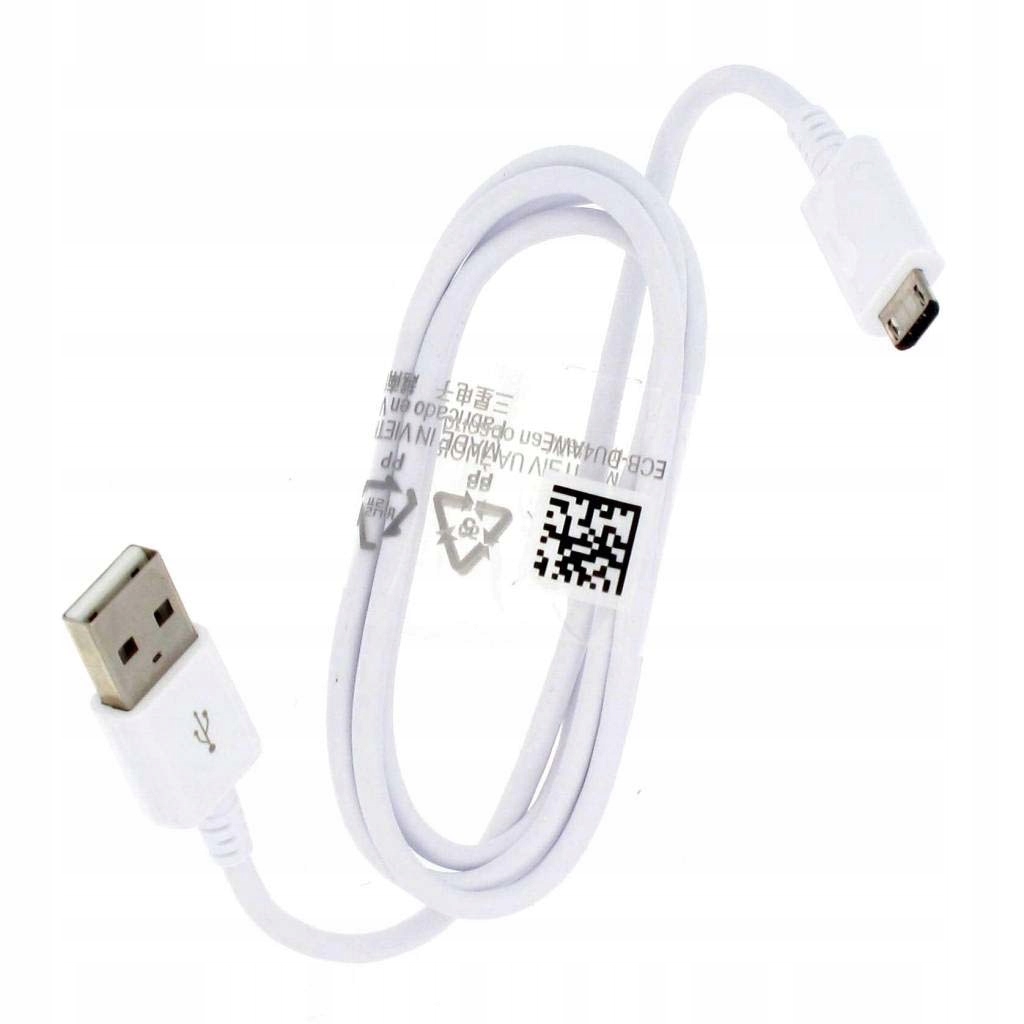 Oryginaln kabel Samsung microUSB do Galaxy J6 Plus Kolor biały