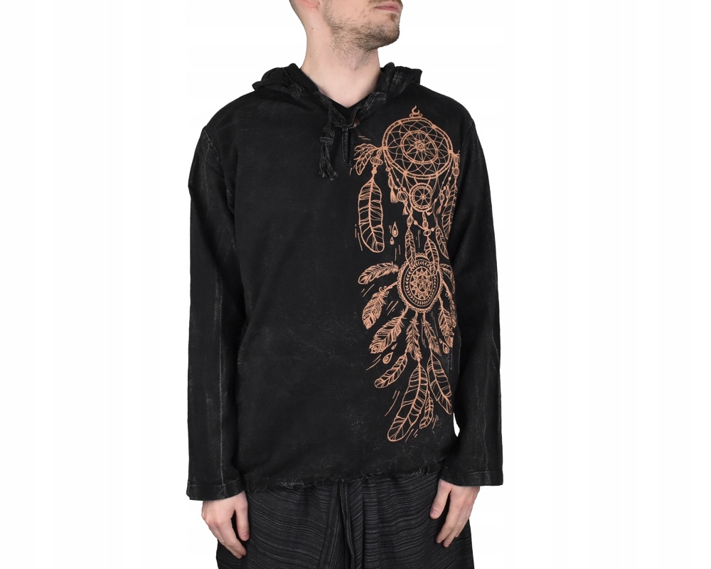 Pánská mikina Lapač snů, černá