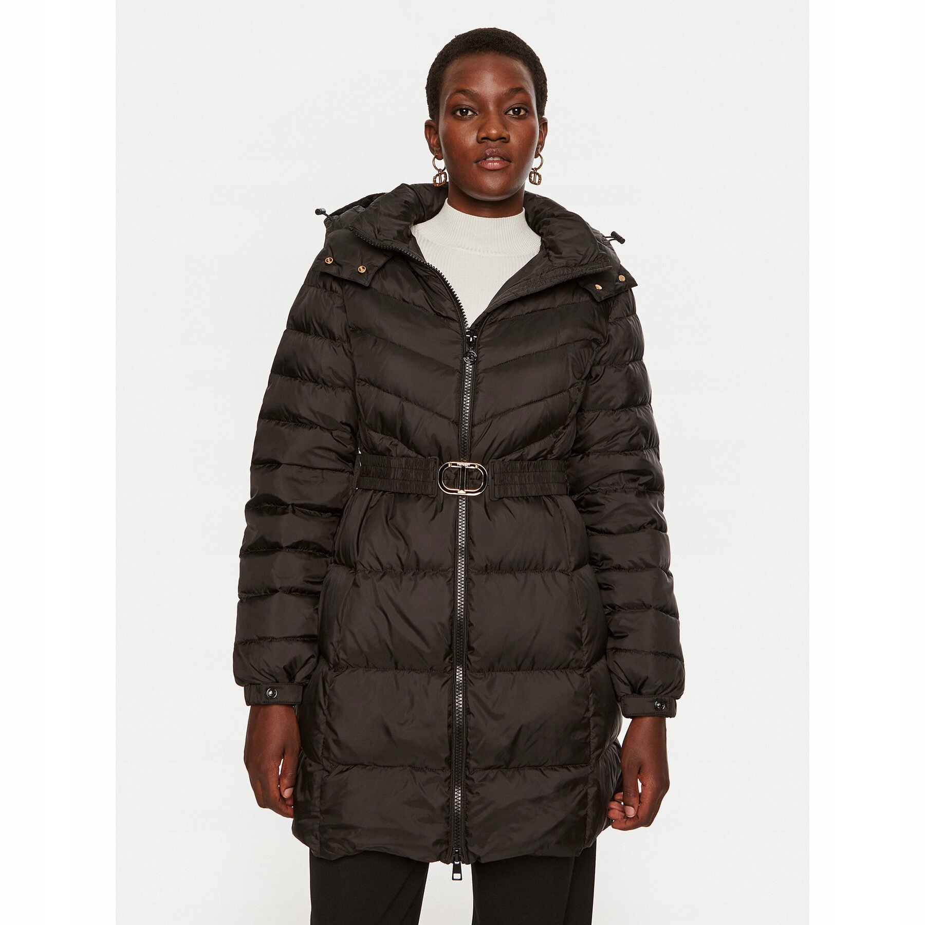 Twinset Damskie Kurtka puchowa Czarny