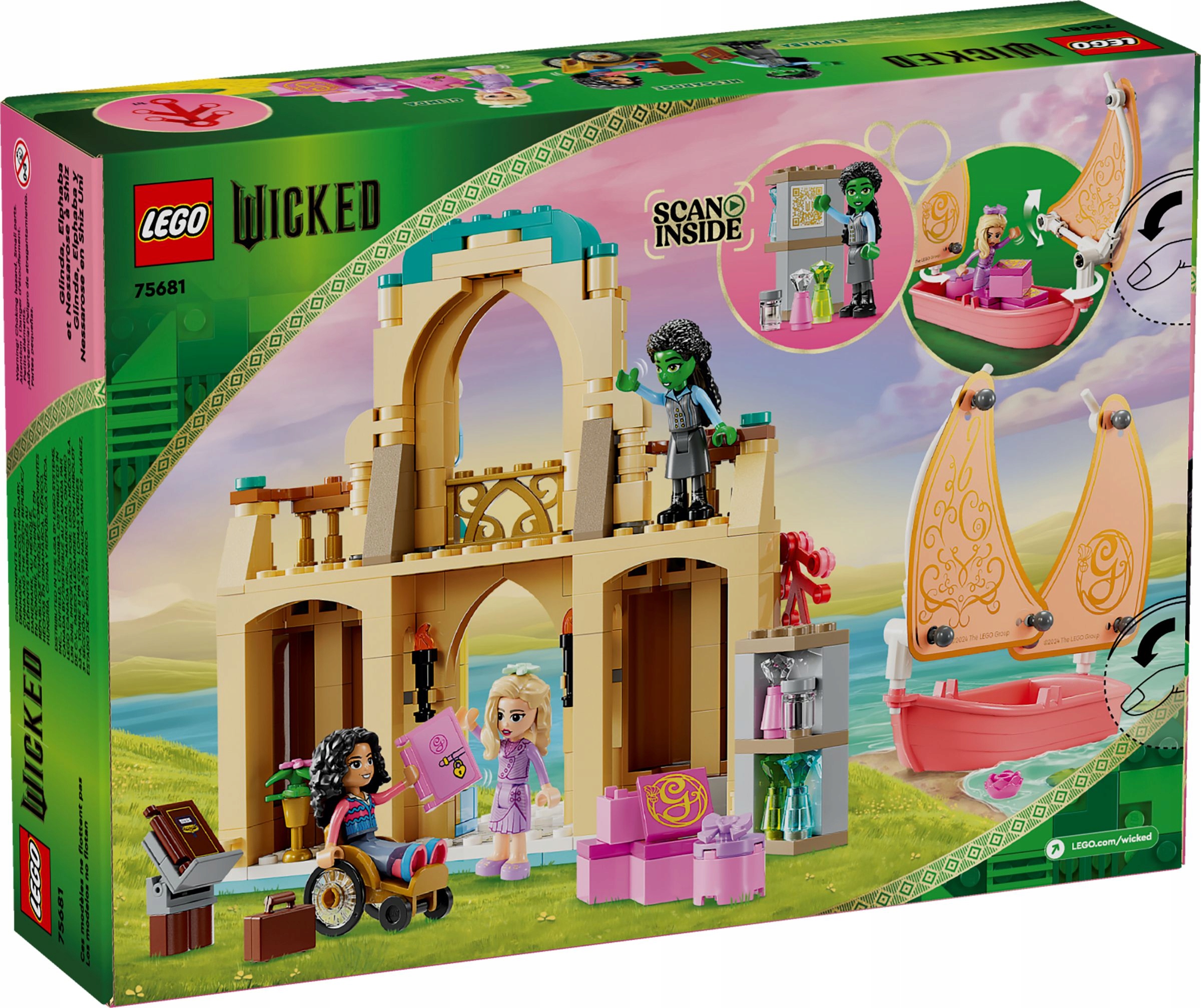 stavebnice Lego Wicked 75681 Glinda, Elphaba a Nessarose na Shiz University
