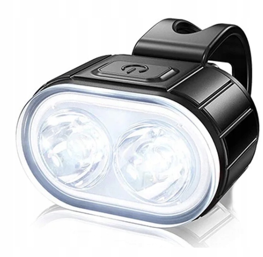 LAMPKA ROWEROWA PRZÓD I TYŁ NA KIEROWNICĘ MOCNA LED USB ŚWIATŁO AKUMULATOR Źródło światła dioda LED