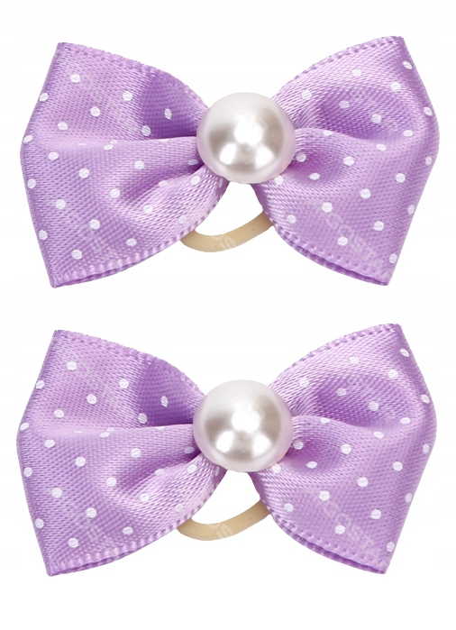 

Gumka Kokardka Dla Psa York Maltańczyk 2 Szt