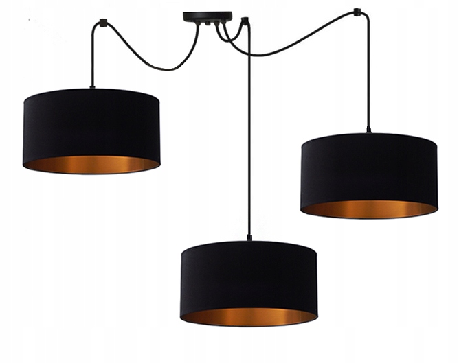 

Lampa Wisząca/sufitowa Led Loft Pająk 3xABAŻUR C/M