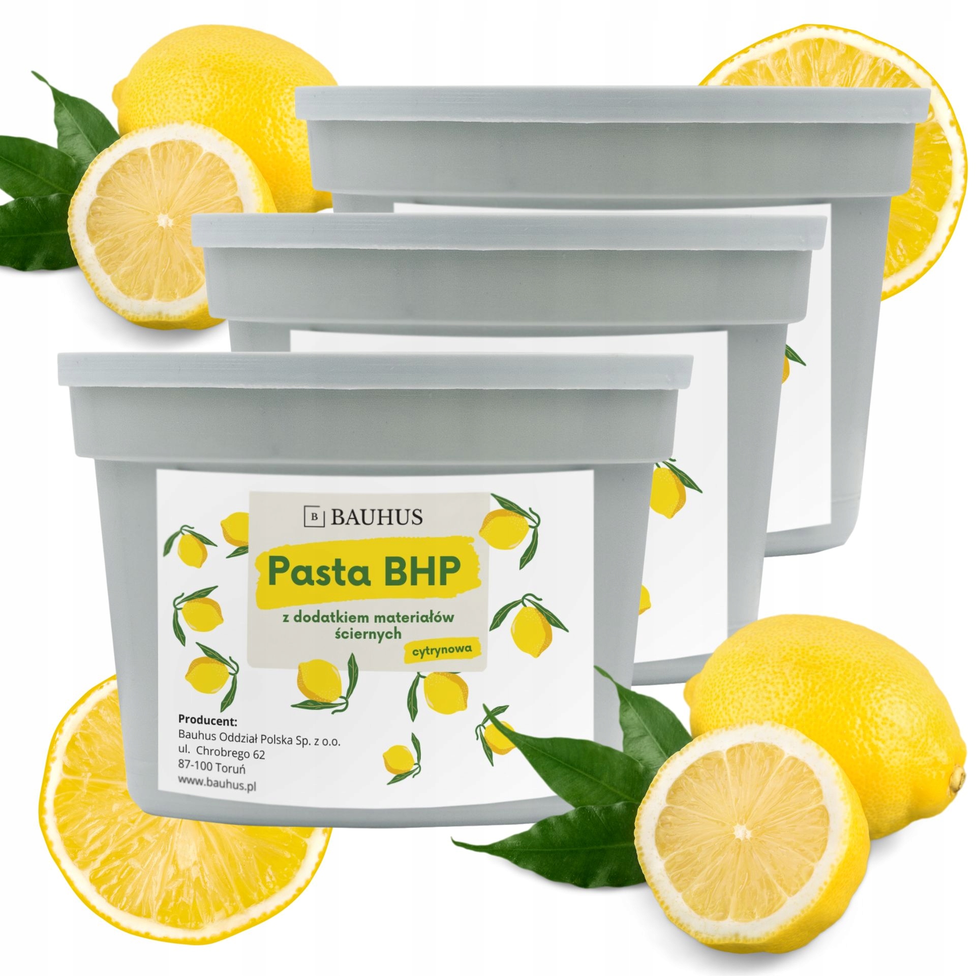 

Pasta Bhp mycia rąk dłoni Piaskowa cytrynowa 1,5kg