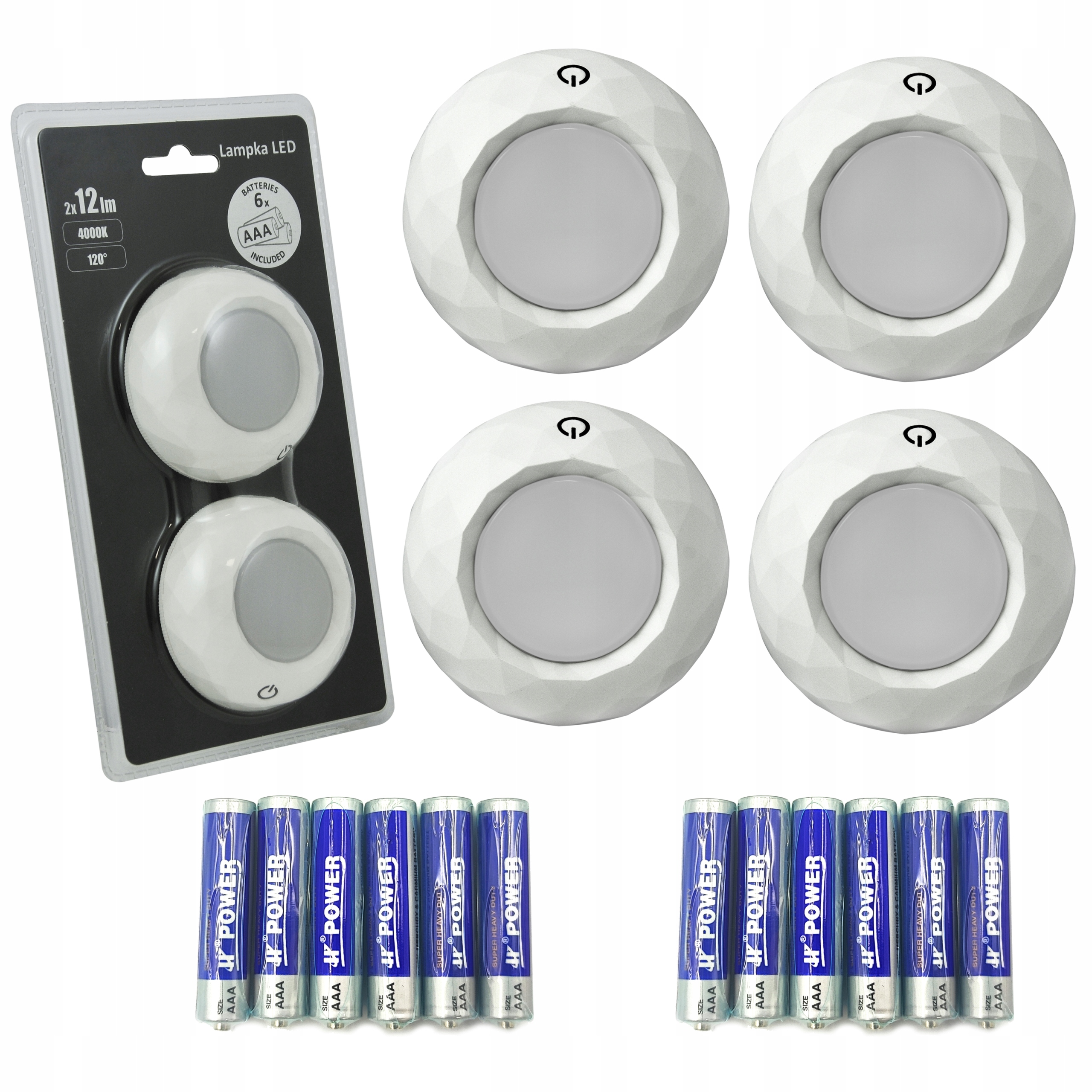 

4x Lampka Meblowa Led Oprawa Podszafkowa Baterie