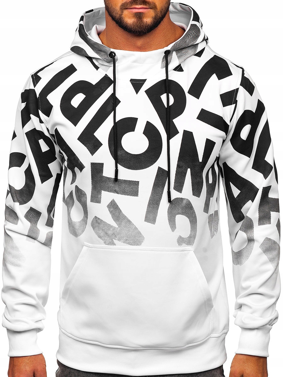 

Bluza Męska Z Kapturem Biała 8B992 DENLEY_2XL