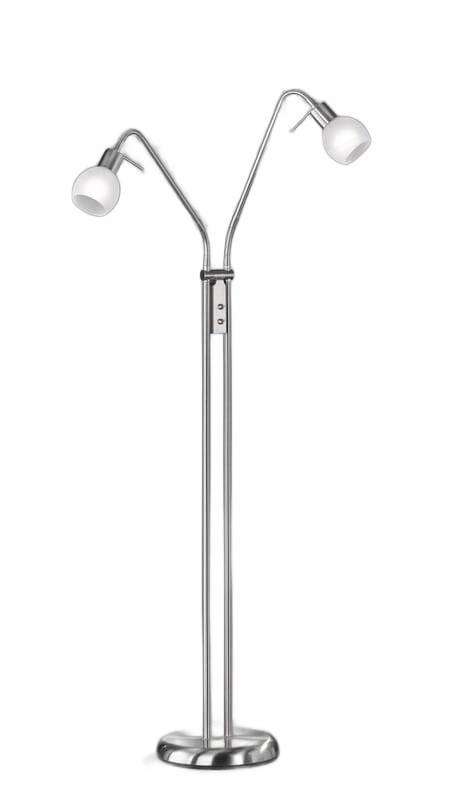 Rl Stojacia lampa Antibes strieborná, kovová, 2xE14, výška 125 cm, IP20