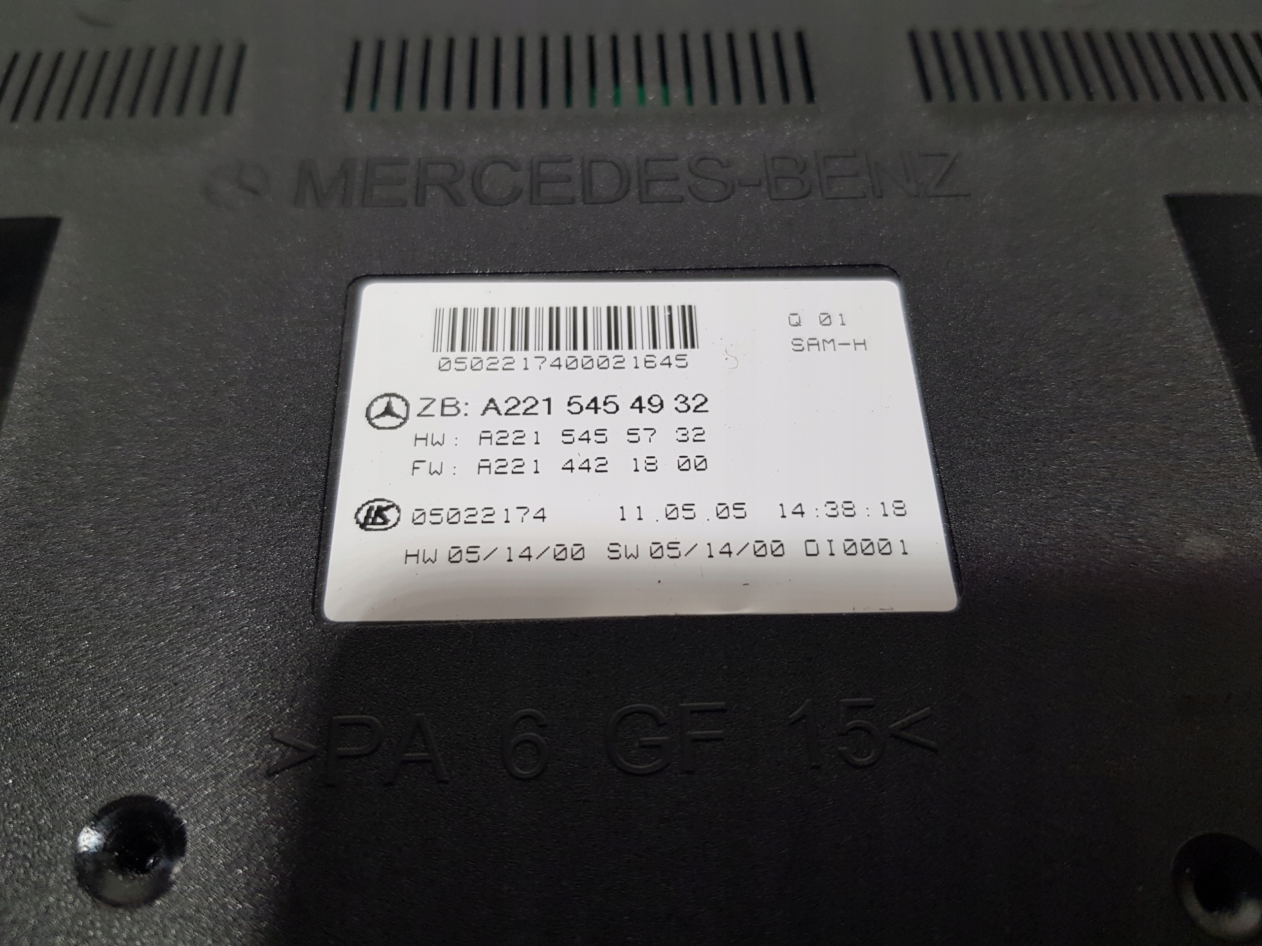 modulo SAM BSI MERCEDES S-KLASA W221 A2215454932