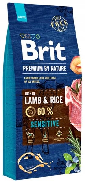 Levně Krmivo Brit Premium by Nature Sensitive Lamb 15kg