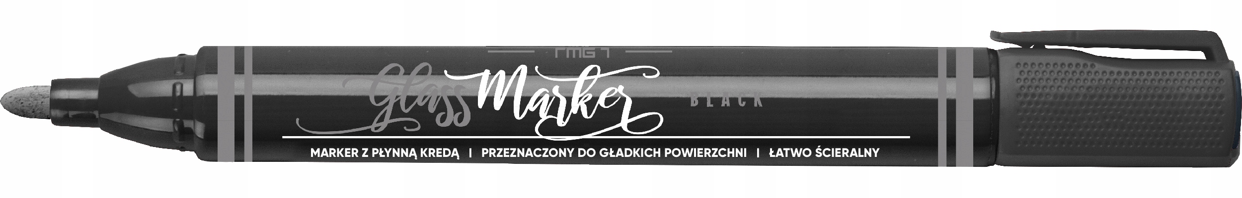 

Marker kredowy do szkła Rystor Uv okrągły czarny