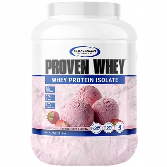 Gaspari Nutrition Proven Whey Protein Isolate 1814 g jahoda