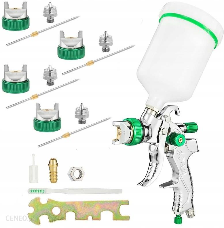 PISTOLET LAKIERNICZY HVLP 4x DYSZA 1.4 1.7 2.0 2.5 ZESTAW MALARSKI