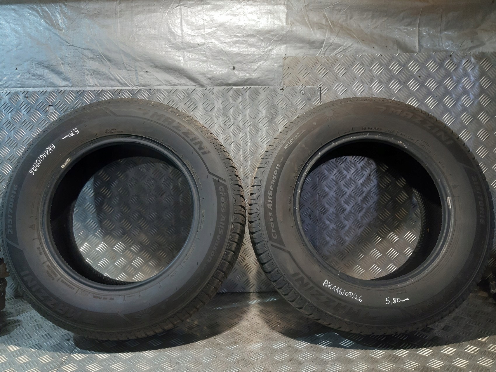 gumy celoroční 2x MAZZINI CROSS ALLSEASON AS8 215/70 R16