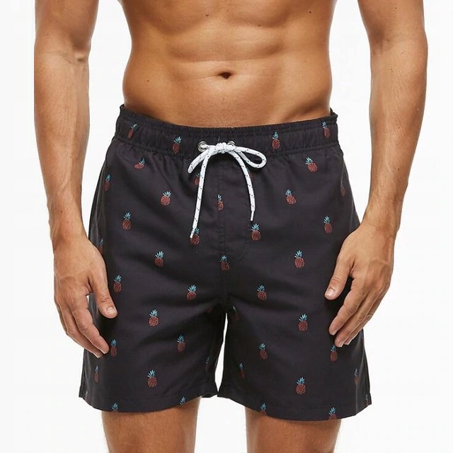 KĄPIELÓWKI MĘSKIE SZORTY SPODENKI MINI ANANASY XXL