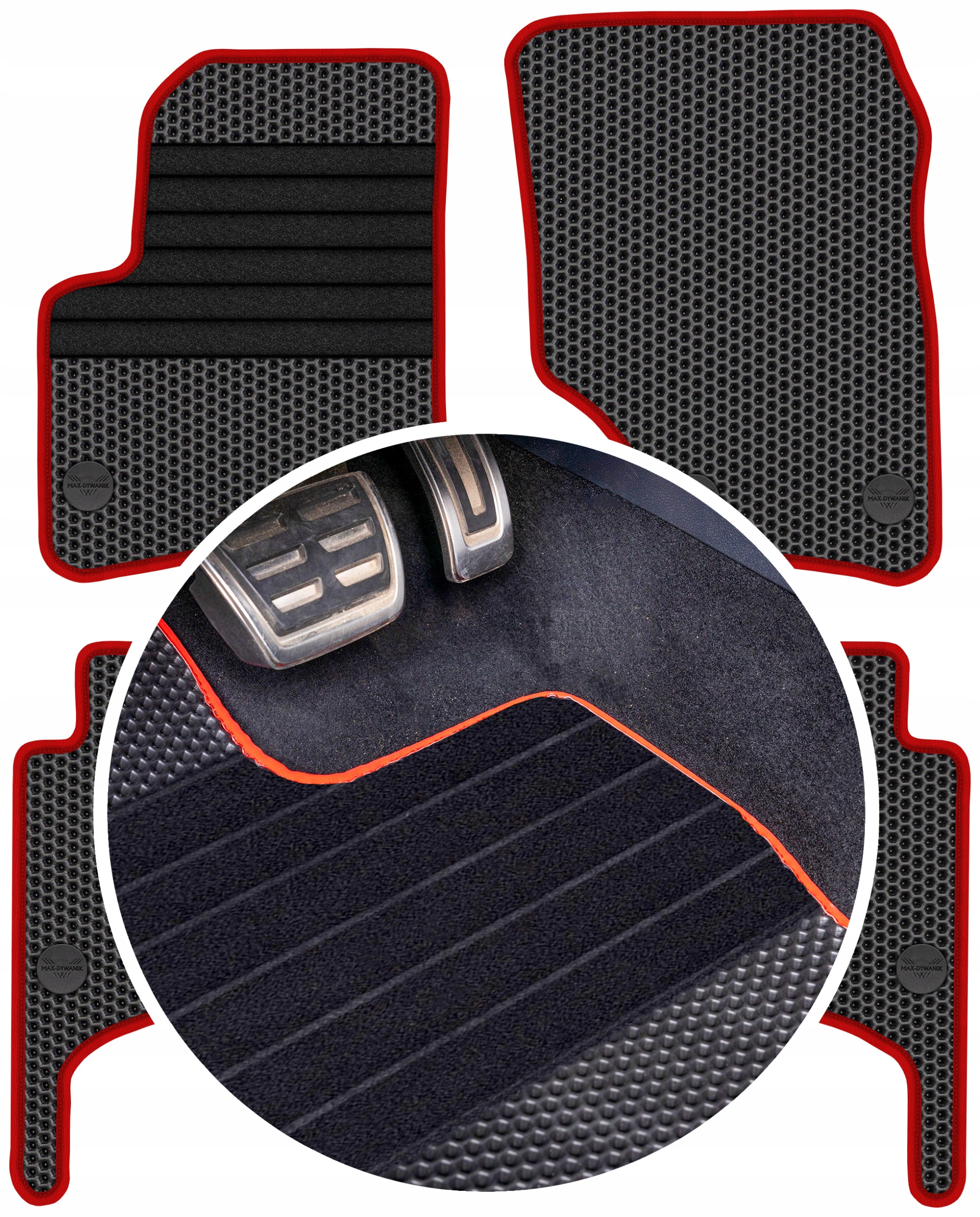 Vw Touareg I 2002-2010 Gumové rohože Eva Eternity Plastry Medu