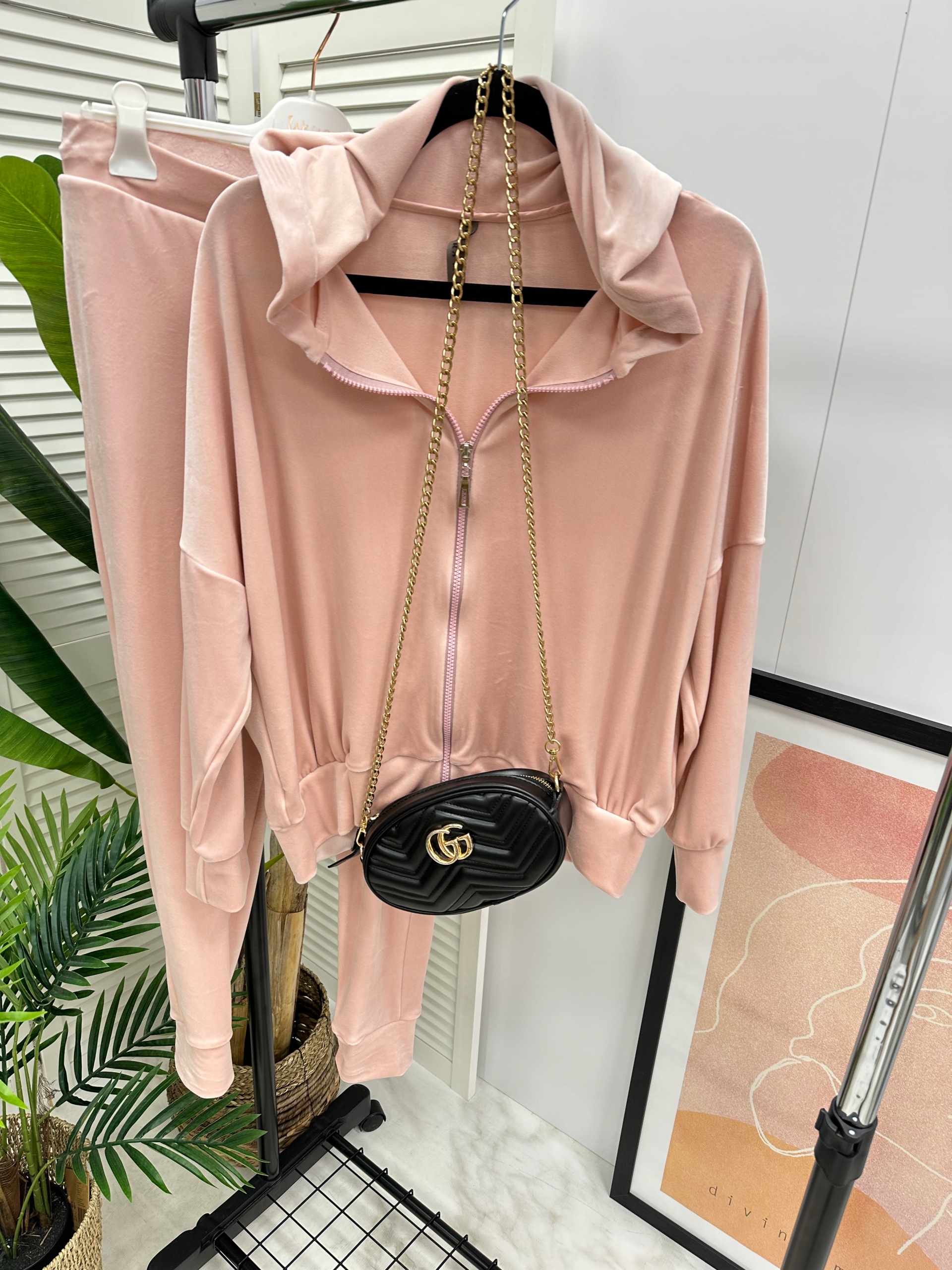 PARA MI DRES PREMIUM ZIP __ perla voga RÓŻ S Rozmiar S