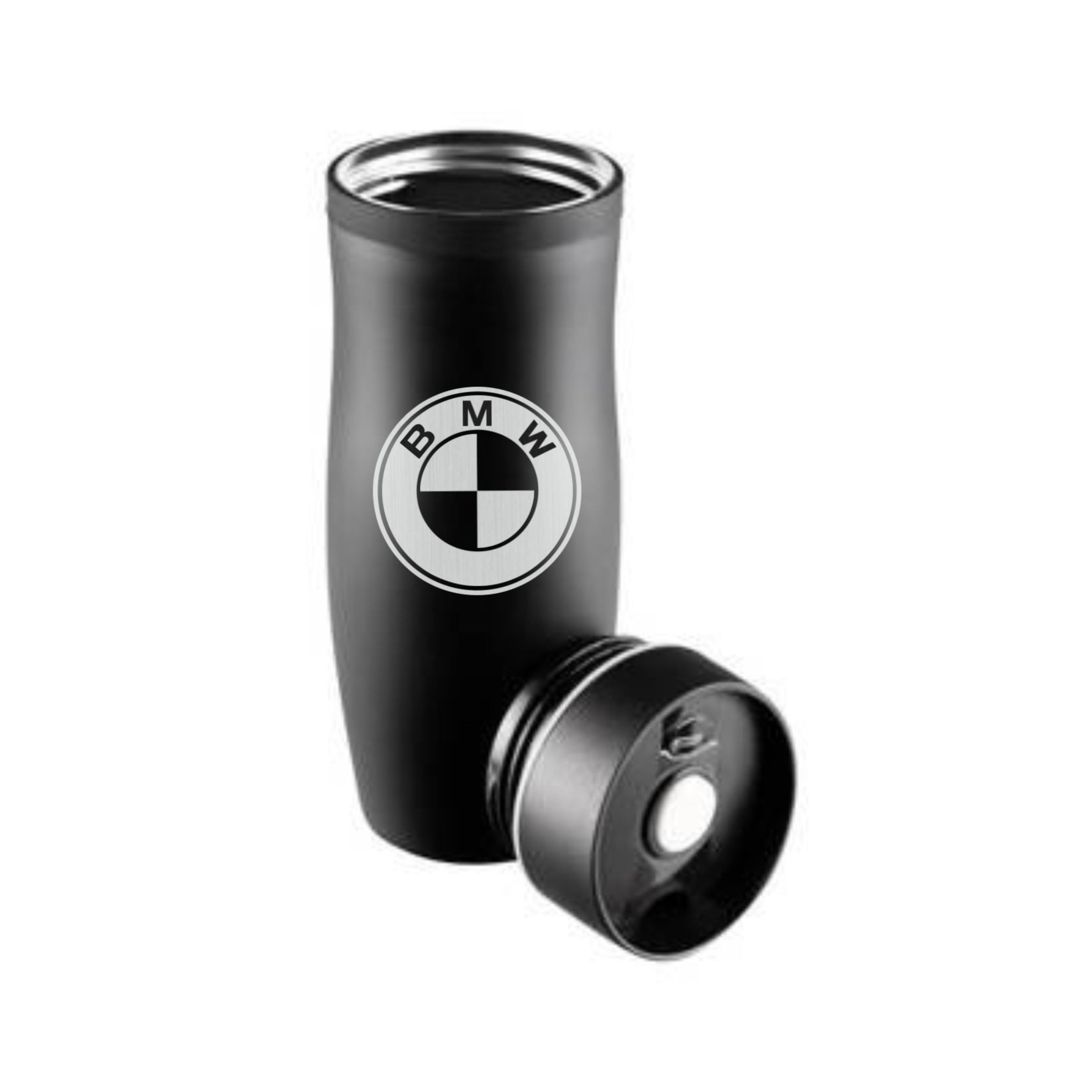 Czarny Kubek Termiczny z Grawerem Bmw Mercedes Audi itp. Praktyczny
