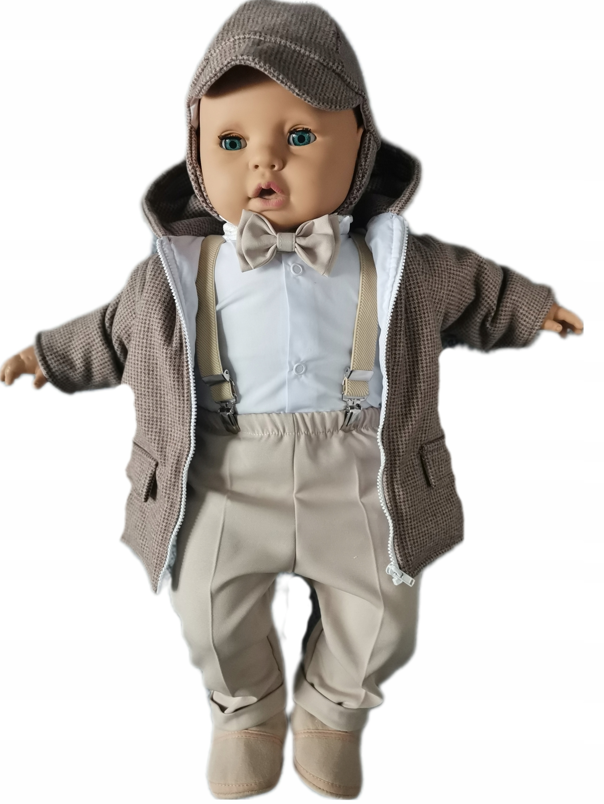 Ubranko do chrztu KURTKA FLAUSZ JESIEŃ / ZIMA garnitur CHRZEST 80 Marka Inna marka