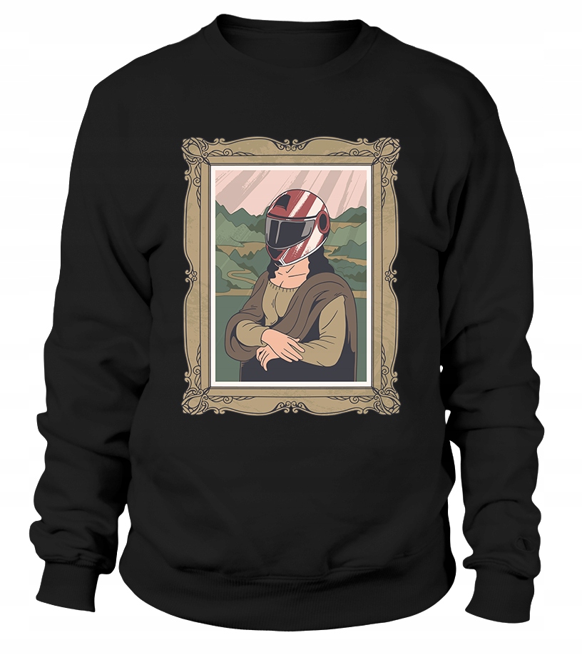 Dámská Mikina Mona Lisa v helmě M černá