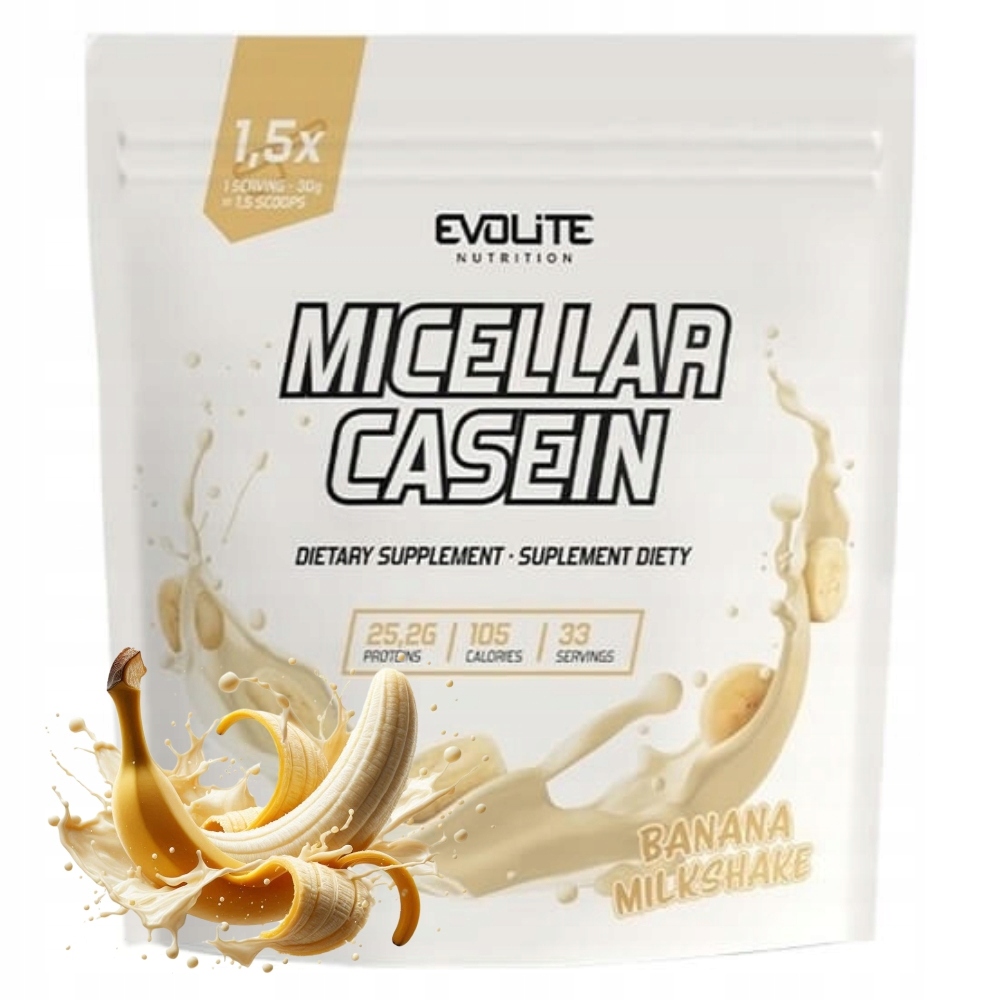 Evolite Micellar Casein 1000g Protein Kaseinová Vysokoproteinová Hmota
