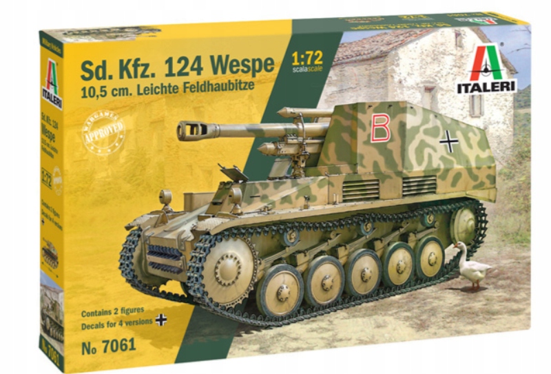 Italeri 7061, Sd.Kfz. 124 „Wespe“, 1:72