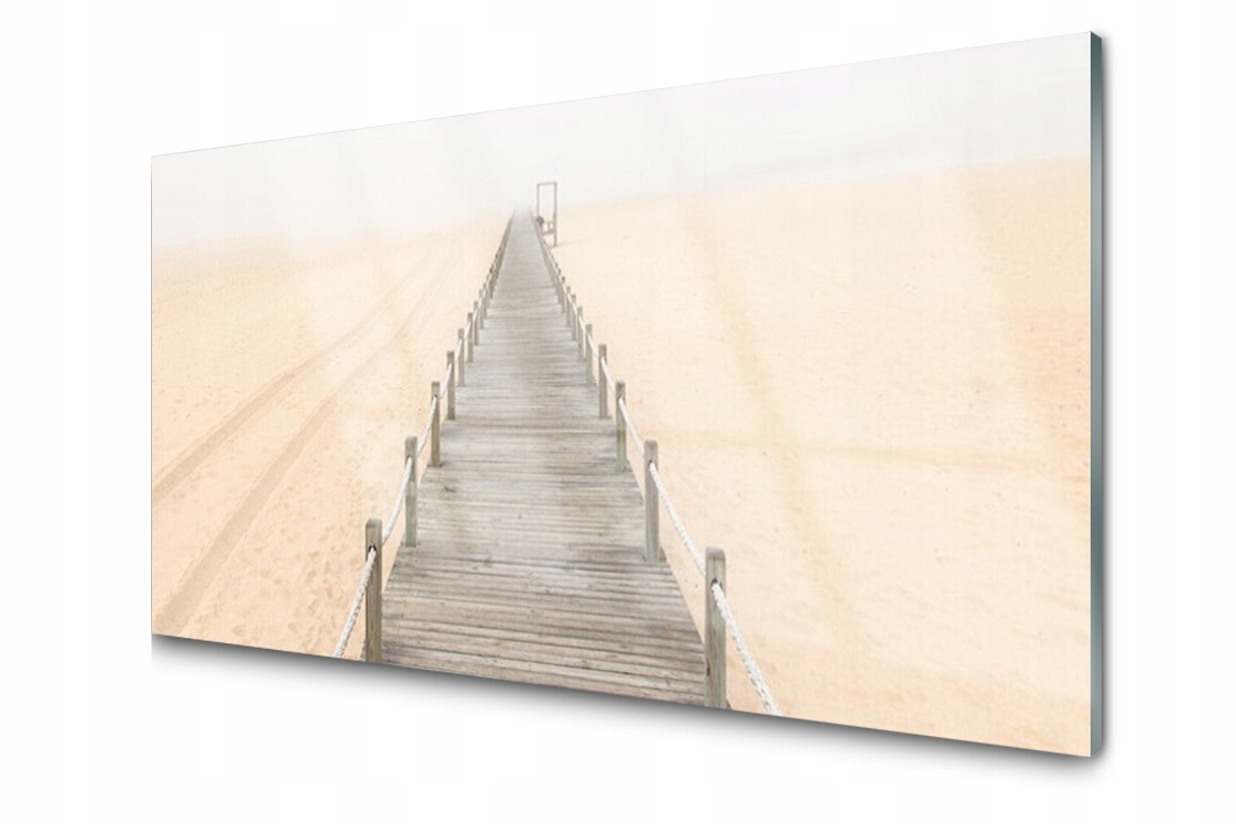 

Panel szklany Płytka Most Piasek 140x70 + Klej