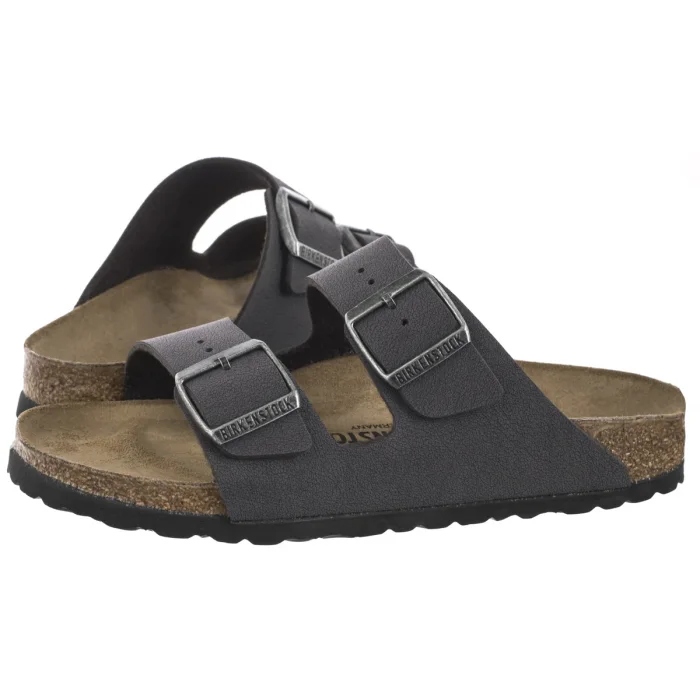 Dámské boty Nazouváky Birkenstock Arizona Bs Velvet Grey 1029162 Šedá