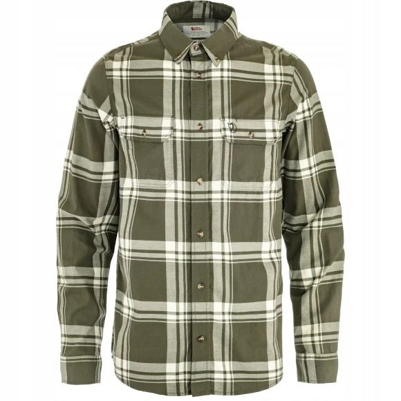 Koszula flanelowa męska Fjallraven Ovik Lite Flannel Shirt Laurel