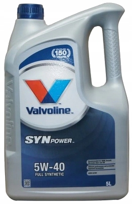 

Olej Do Silnika Valvoline Synpower A3 B4 5W40 5L