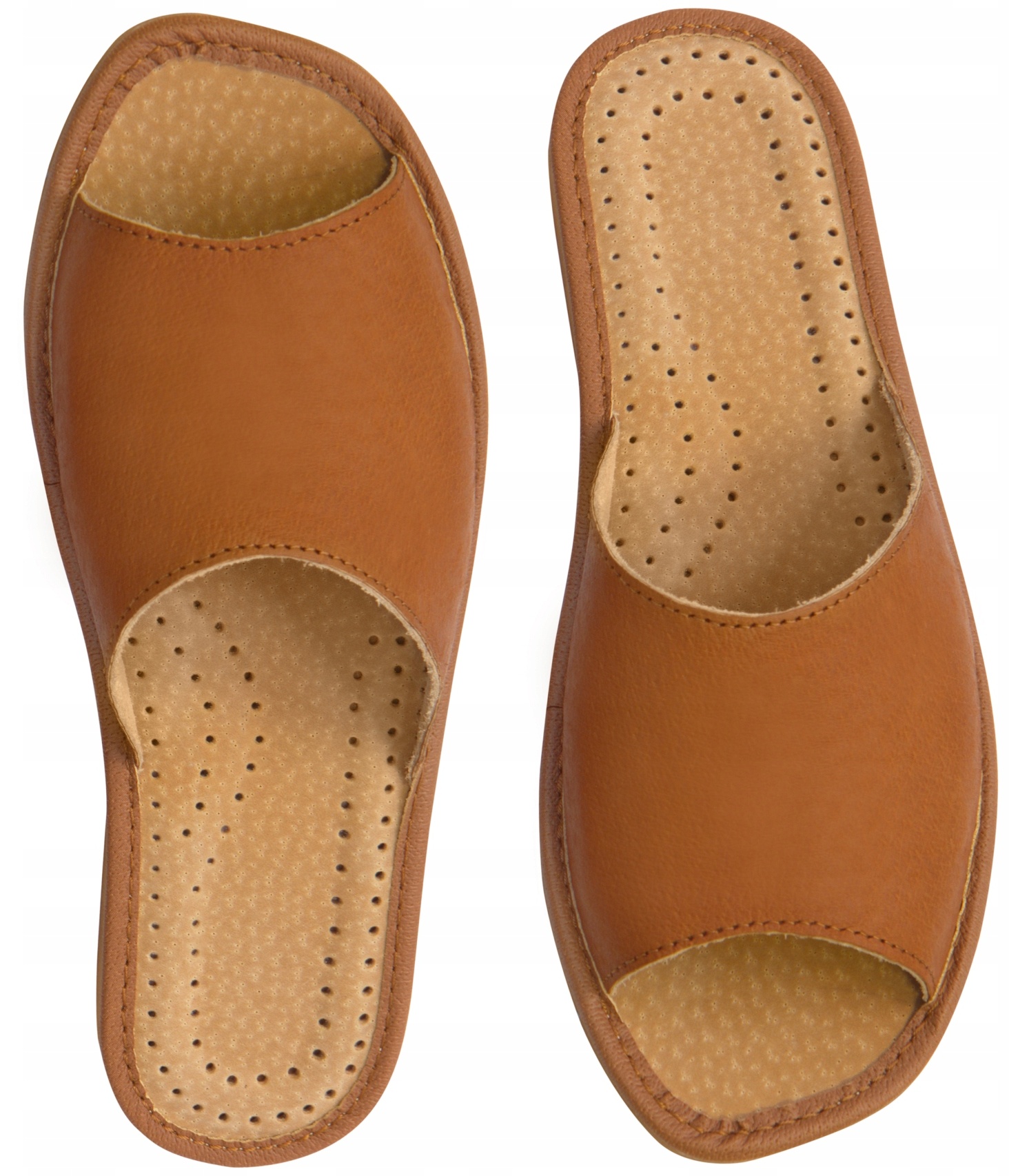 

Pantofle klapki damskie skórzane, kapcie, papcie