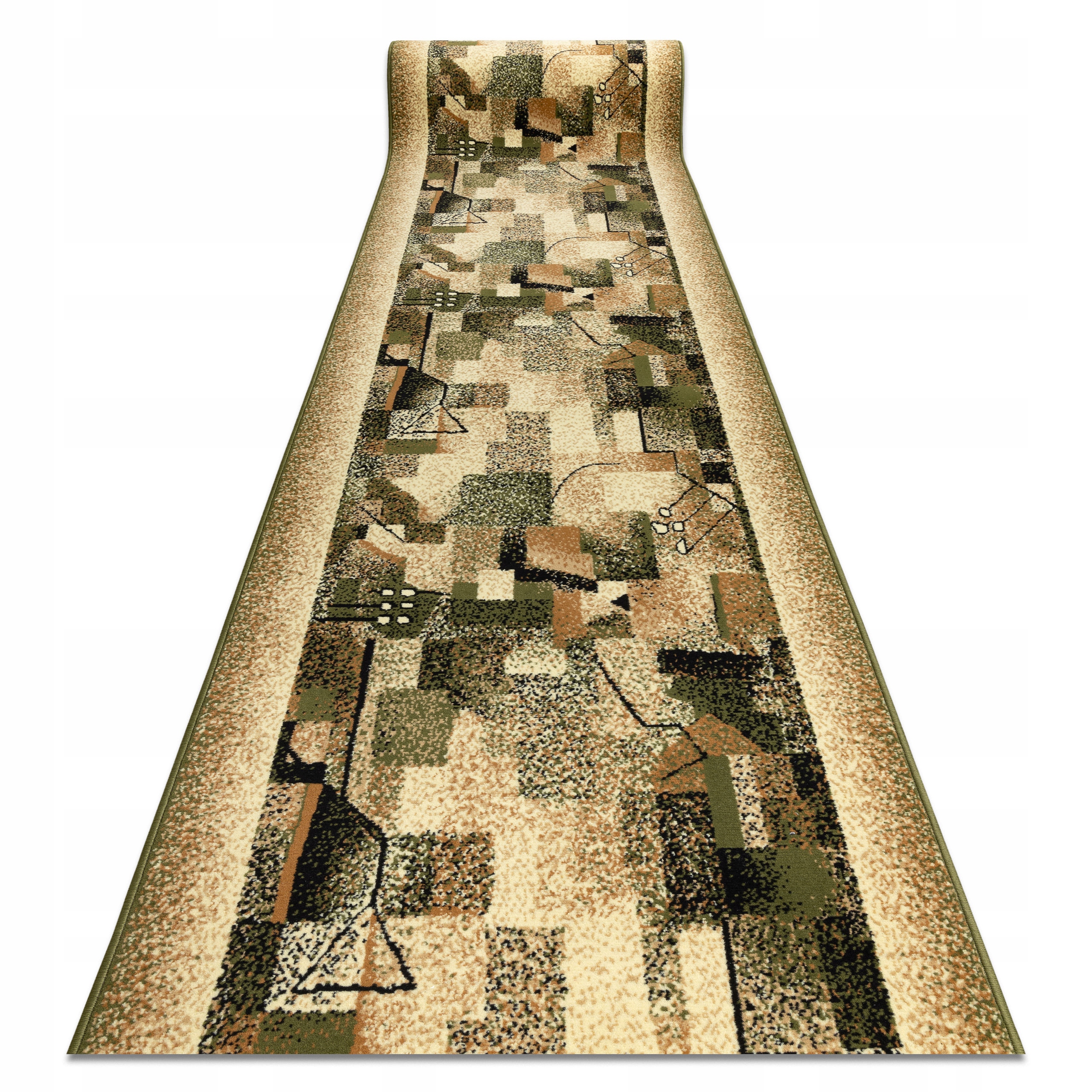 

Chodnik Bcf 80 cm Impresja oliwka Patchwork *Q244