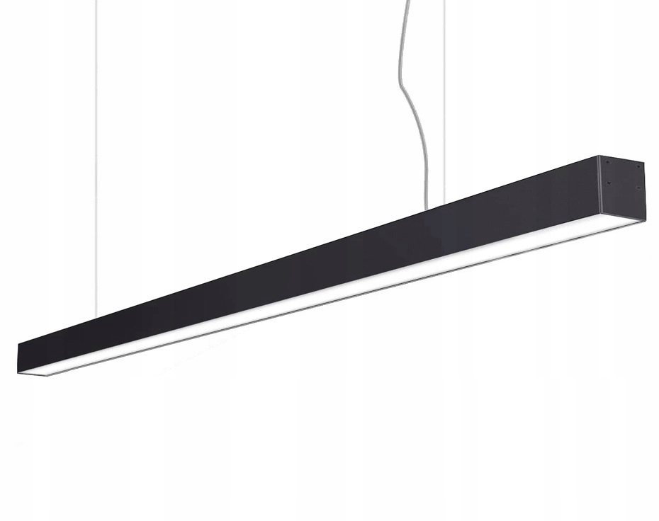 Lineární Led svítidlo 40W kancelářské 4500K černé 150 cm