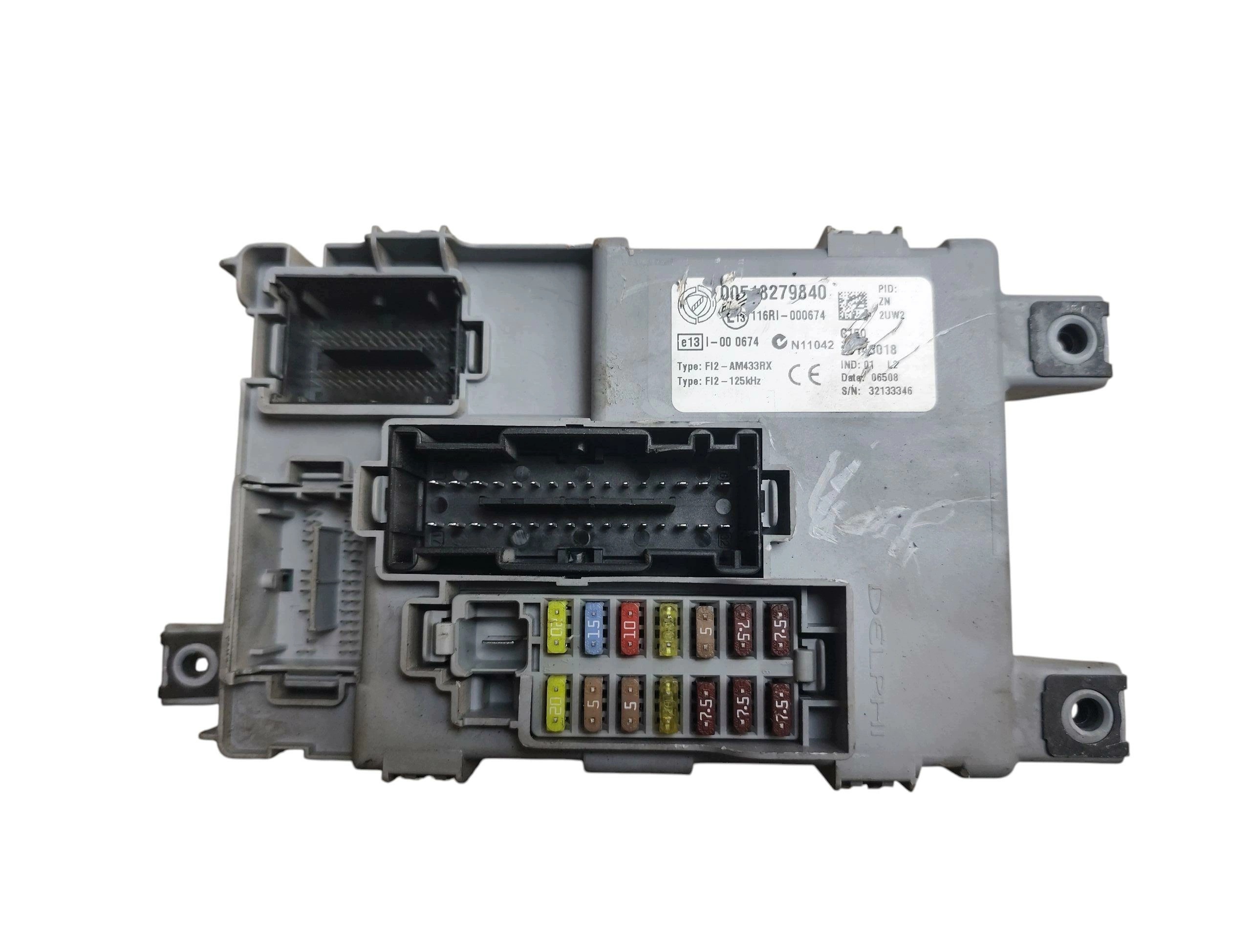 fuse box BSI FIAT 500 (2007-2015) 00518279840