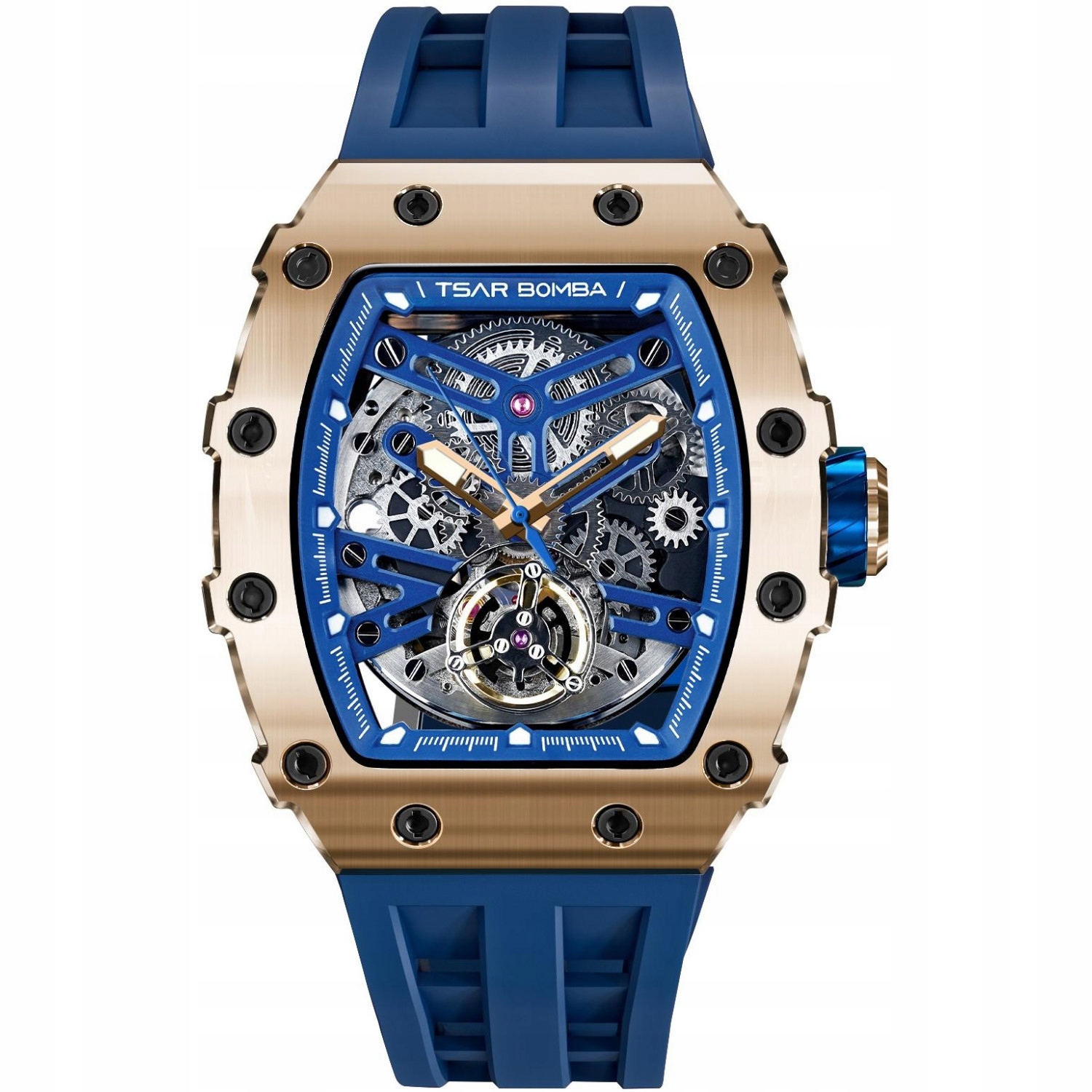 Pánské Hodinky Tsar Bomba TB8208A-08 modrý pásek