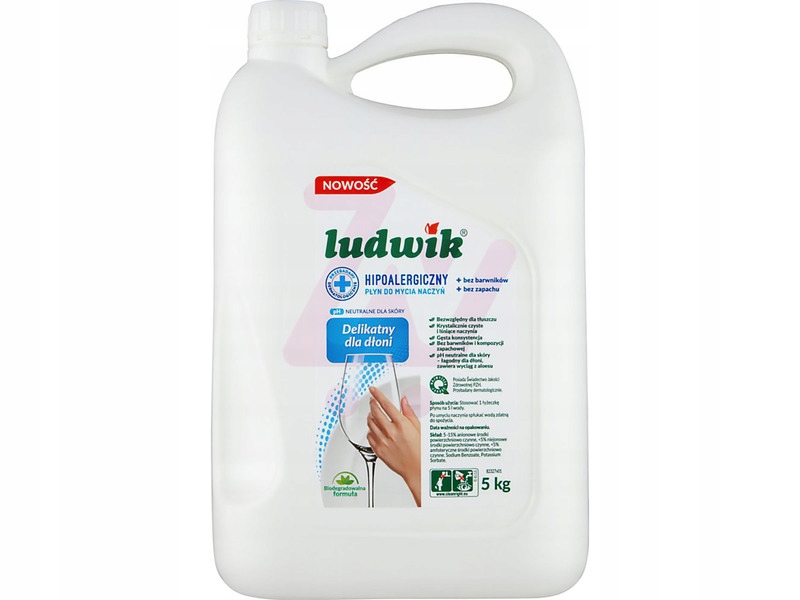 

Płyn do mycia naczyń Ludwik Hipoalergiczny 5000 ml